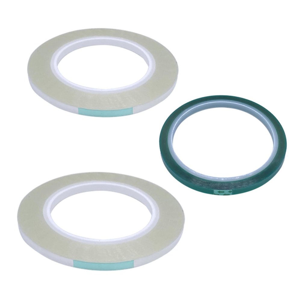 MOAIYU New 1/4" 1PC Green 2PCS Transparency Leader Tape for Reel to Reel Tapes 3PCS