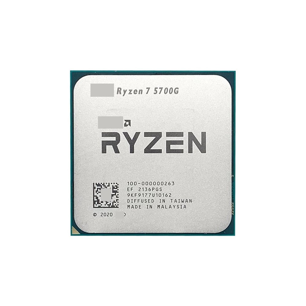 EWKYLSEM CPU R 7 5700G R7 5700G 3.8GHz Eight-Core 16-Thread CPU Processor 65W L3=16M 100-000000263 New AM4 Socket but No Fan