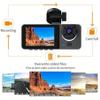 Front & Rear 3 Channel Dash Cam, 1080P Dash Cam IR Night Vision, Loop Recording Car DVR Camera with 2 Inch IPS Screen 3 Cameras, with 32G Memory Card view 2