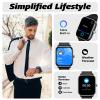 VRPEFIT Smart Watch for Men Women 1.8" Fitness Tracker, Bluetooth Call, Heart Rate Sleep Blood Oxygen Monitor, 100+ Sports Modes, IP68 Waterproof Smartwatch for Android iPhone, Alexa Built-in view 3