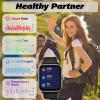 VRPEFIT Smart Watch for Men Women 1.8" Fitness Tracker, Bluetooth Call, Heart Rate Sleep Blood Oxygen Monitor, 100+ Sports Modes, IP68 Waterproof Smartwatch for Android iPhone, Alexa Built-in view 4
