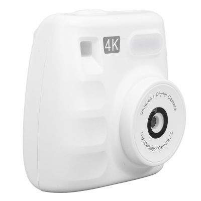 48MP Dual Lens Digital Camera for Students, 1080P Resolution 2.0 Inch Screen HD Camera with LED Fill Light, Small Games, Music Playback, Type C Fast Charging (White)