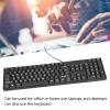 104 Keys Large Keyboard, Wired Large Character Wired Keyboard, Low Keyboard with Large Print Keys for Elderly, Plug and Play Keyboard for Laptop, Desktop, etc view 2