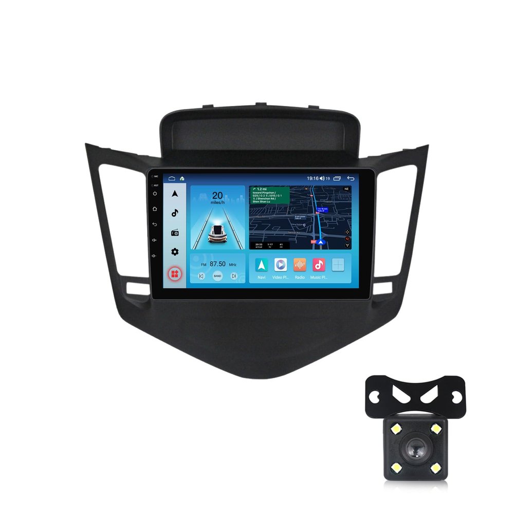 FELLOSTAR Car Radio Stereo for Chevy Cruze J300 2008-2014 with Carplay and Android Auto 10 inch Android 13 Head Unit Touch Screen DSP IPS Bluetooth GPS Navigation 8-Core 2G RAM 32G ROM