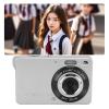 Digital Camera for Beginners, 50MP 1080P HD Digital Point and Shoot Camera,16X Digital Zoom Autofocus Digital Video Camera with 2.8 Inch TFT Screen LED Flash (Silver) view 3