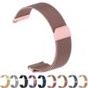 ZLZKJS Metal Watch Bands, 14mm 16mm 18mm 20mm 22mm 24mm Adjustable Quick Release Watch Strap, Stainless Steel Mesh Replacement band for Women Men (14mm, Rose Pink) view 1