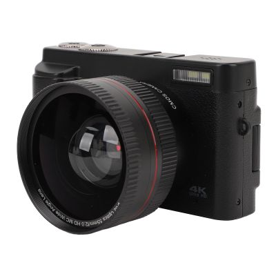 4K Digital Camera for Photography, 16X 48MP Auto Focus Point and Shoot Camera with Anti Shaking, 3 Inch Flip Screen Vlogging Camera for Travel Party