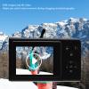 4K 56M Pixels 16X Zoom Digital Camera with Fill Light, 2.4 Inch Screen, for Vlogging, Selfie, Continuous (Black) view 3