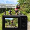 4K 56M Pixels 16X Zoom Digital Camera with Fill Light, 2.4 Inch Screen, for Vlogging, Selfie, Continuous (Black) view 4