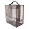 BTSEURY PC Gaming Case, 23x20.5x12cm Miniature ITX PC Case Clear Arcylic PC Case Portable DIY Desktop Computer Case 360 Degree Open Hollow Airflow Case (Black) view 2