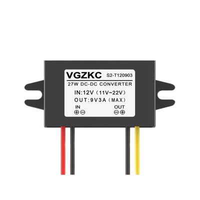 12V to 5V 3A Power Converter 12V to 3.3V 3.7V 4.2V 6V 7.5V 9V 3A Vehicle DC Step-Down Module(12V to 9V 3A)