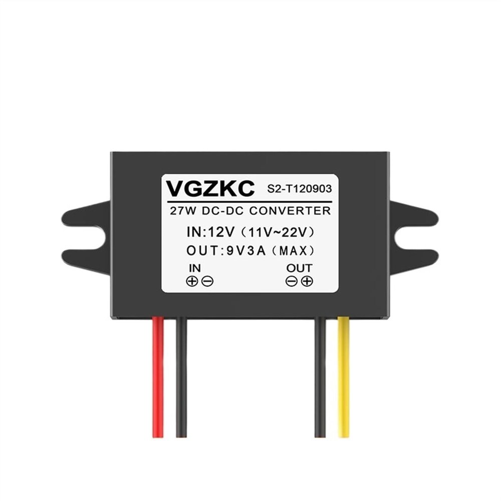 12V to 5V 3A Power Converter 12V to 3.3V 3.7V 4.2V 6V 7.5V 9V 3A Vehicle DC Step-Down Module(12V to 9V 3A)