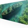 Large Extended Gaming Mouse Pad Mousepad Non-Slip Rubber Base Extra Large Cool XL XXL Computer Desk Pad Gaming Accessories Light Up Extended Big Mouse Pad for Gamer Office & Home 48"x24" Blue Boat 7-6 view 3