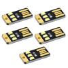 Hxyxbnhno 5Pcs Pocket Card USB Power LED Keychains Night Light 0.2W USB LED Bulb Book Light for Laptop PC Powerbank view 1