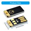 Hxyxbnhno 5Pcs Pocket Card USB Power LED Keychains Night Light 0.2W USB LED Bulb Book Light for Laptop PC Powerbank view 4