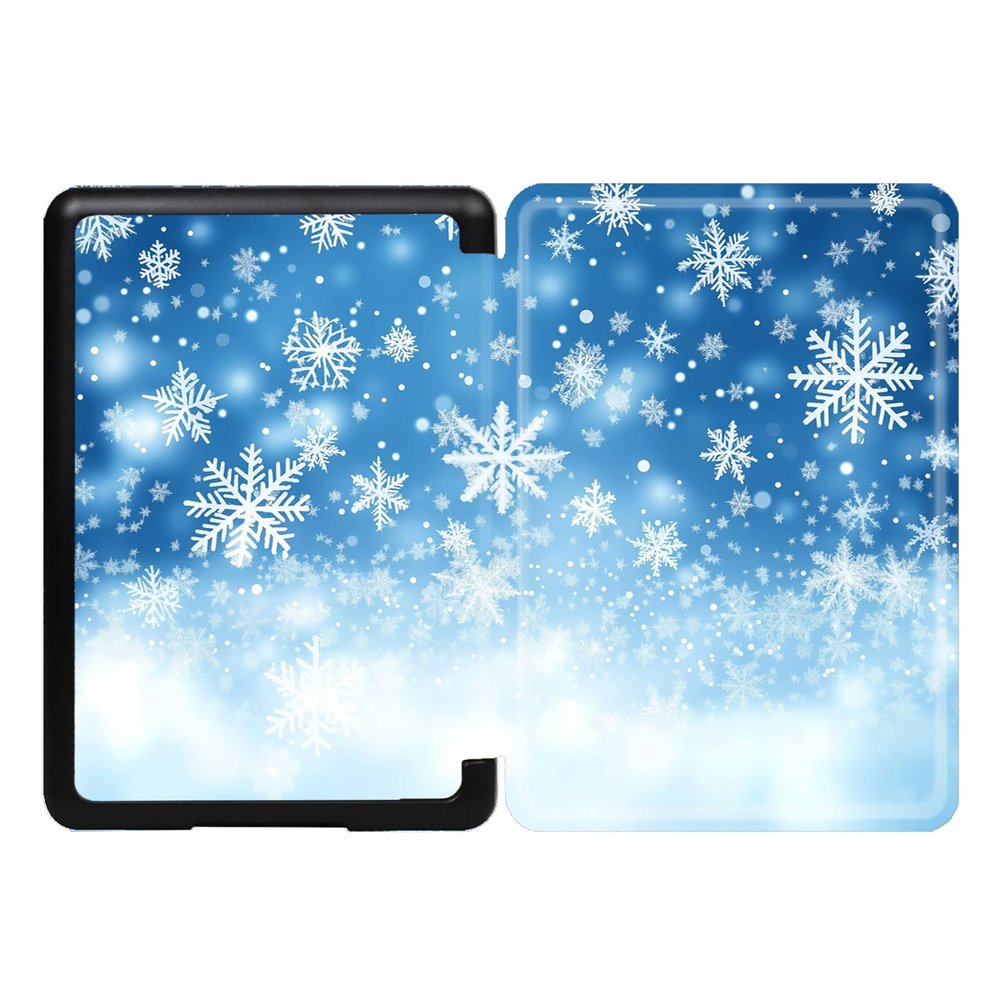 Case for 6.8" Kindle Paperwhite (11th Generation-2021) and Kindle Paperwhite Signature Edition - Lightweight Cover with Auto Sleep/Wake- Winter Snowflakes