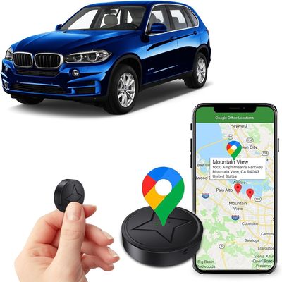 GPS Tracker for Vehicles, No Subscription Mini GPS Tracker Real Time Locator, Magnetic Anti-Theft Micro Vehicle Tracking Device with App for Cars, Kids, Elderly, Pets, Wallet, Luggage