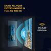 60 Inch Hanging Projector Screen, 16:9 4:3 4K Portable Screen for Projector, Projection Screen for Office Presentations Home Theater, Roll Down Movie Screen for Outdoor Indoor(16:9) view 2
