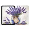 Cover for Kindle 8th Gen 2016 Model NO.SY69JL, Auto Sleep/Wake Case for Kindle E-Reader 6" Display 2016 Kindle 8th E-Reader Protective Cover- Purple Lavender Bouquet view 1