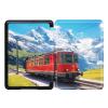 Case Cover for Kindle Voyage (2014 Released) - Case with Safe Magnetic Closure and Auto Sleep/Wake Function- Red Retro Train view 1