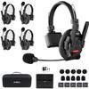 SYNCO XTalk XPro5 Wireless Intercom Headset System with Antenna Enhanced Signal Reception Support 500m/1640ft 2.4GHz 5-Person Team Communication Noise Reduction Film Documentary TV Production view 1