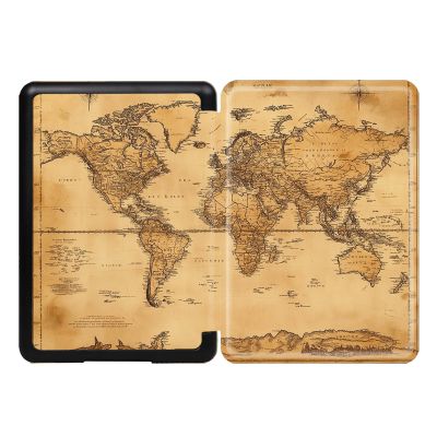 Cover for 6.8" Kindle Paperwhite 11th Generation 2021 (Model: M2L3EK / M2L4EK), Cover with Auto Wake/Sleep for Kindle Paperwhite Signature Edition- Vintage World Map