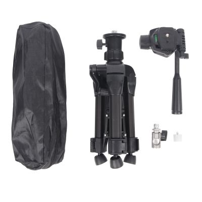 Mavaol Adjustable 0.45m Tripod Level Stand with 90 Tilt, Space Aluminum Construction, and Height Control for Precision Leveling
