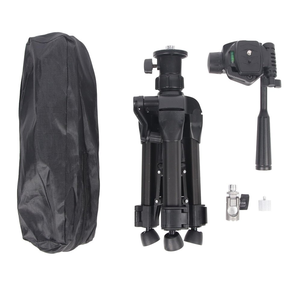 Mavaol Adjustable 0.45m Tripod Level Stand with 90 Tilt, Space Aluminum Construction, and Height Control for Precision Leveling