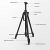 Mavaol Adjustable 0.45m Tripod Level Stand with 90 Tilt, Space Aluminum Construction, and Height Control for Precision Leveling view 4