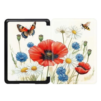 Case for Kindle Paperwhite 10Th Gen 2018 Released - Slim Light Smart Cover Sleeve with Auto Sleep Wake for Kindle Model No. PQ94WIF- Spring Butterflies Flowers