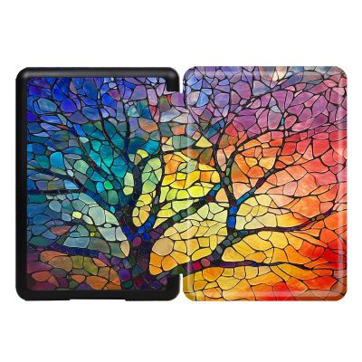 Case for Kindle Paperwhite 10Th Gen 2018 Released - Slim Light Smart Cover Sleeve with Auto Sleep Wake for Kindle Model No. PQ94WIF- Abstract Colorful Tree