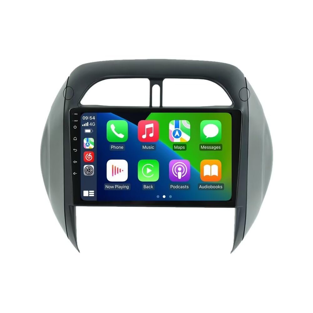10.1" Touch Screen 8Core 4+64GB Car Stereo for Toyota RAV4 2003-2005 Dash Kit, Android 13 GPS Navigation Multimedia Player with Car-Play Android Auto/Rear View