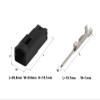 YHGBVRD 2 Sets 2 Pin Car Speaker Pug Tweeter Plug Electric Harness Female Male Connector 174057-2 174056-2(Follow me cheaper-01,10 Sets) view 2
