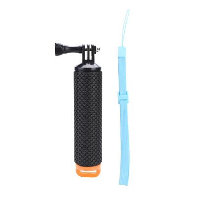 Gavigain Non Slip Floating Camera Handle, Sports Camera Handle Plastic Silicone Handle Monopod Sports Camera Diving Accessories for Diving Swimming Boating (Orange)