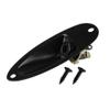 Black Loaded Boat Style Guitar Pickup Output Input Jack Plug Socket for FD Strat Guitar Accessory view 1