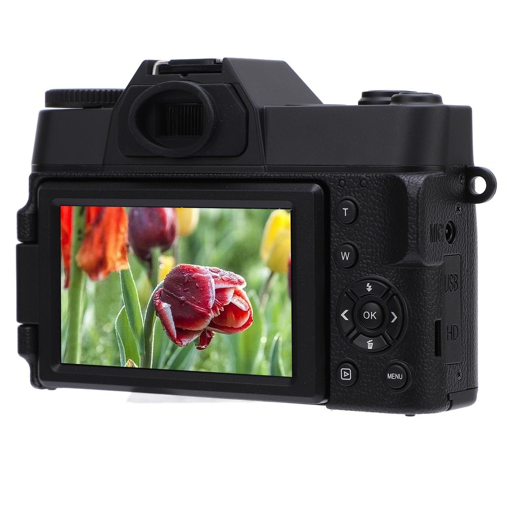 4K Digital Camera for Photography, 56MP Autofocus Vlogging Camera 16X Zoom 270 Deg Rotation 3.0 inch Point and Shoot Camera for Travel Camping
