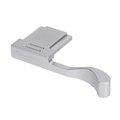 Metal Thumb Up Grip for X100VI X100V X100F XE3 XE4, Hot Shoe Thumb Up Rest Hand Grip, for Comfortable & Secure Hand Hold (Silver)
