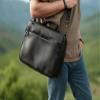 ROMFRE Premium Leather Camera Travel Bag | Travel Case for Camera | Full Grain -100% Leather HILO CAMERA TRAVEL BAG | Black view 2