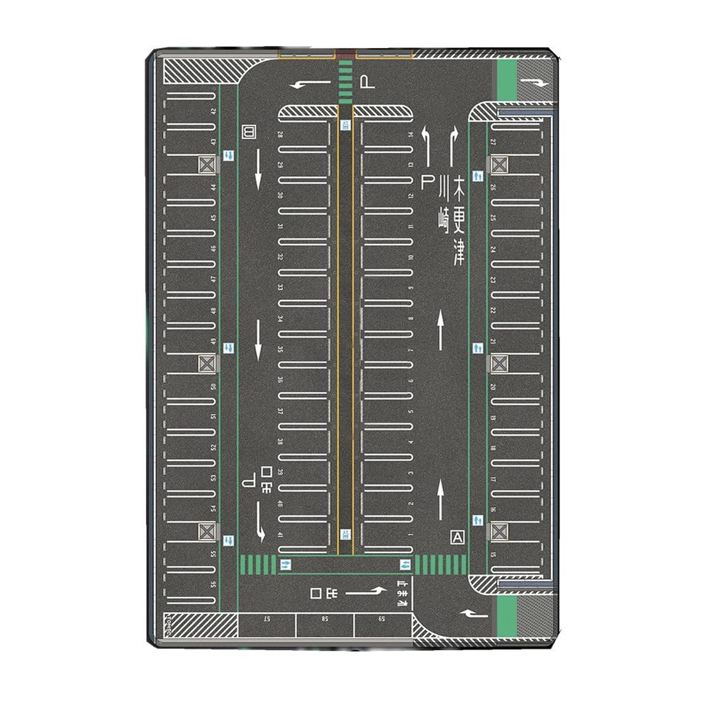 Model Car Display Parking Lot Mat Vehicle Scene Display Large Garage Rubber Mouse Pad Accessory