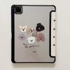 Adjustable Stand Hard PU Clear Back Folio Case for Apple Little Baby Dog Puppy Animal Cartoon Light Color Cute Lovely Adorable Unisex Kids Girls (for iPad 10 10.9-inch 10th Generation 2022) view 2