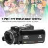 XUMIUZIY 4K Video Camera Camcorder, 56MP Digital Camera Recorder 3 Inch Selfie Vlogging Camera with Microphone Stabilizer Wide Angle Lens view 3