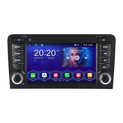 7" Linux System Car Radio Stereo for Audi A3 8P 2003-2013 S3 2006-2012 RS3, Head Unit with CarPlay/Android Auto, AM/FM Radio, DSP, SWC, Bluetooth(for Audi A3)
