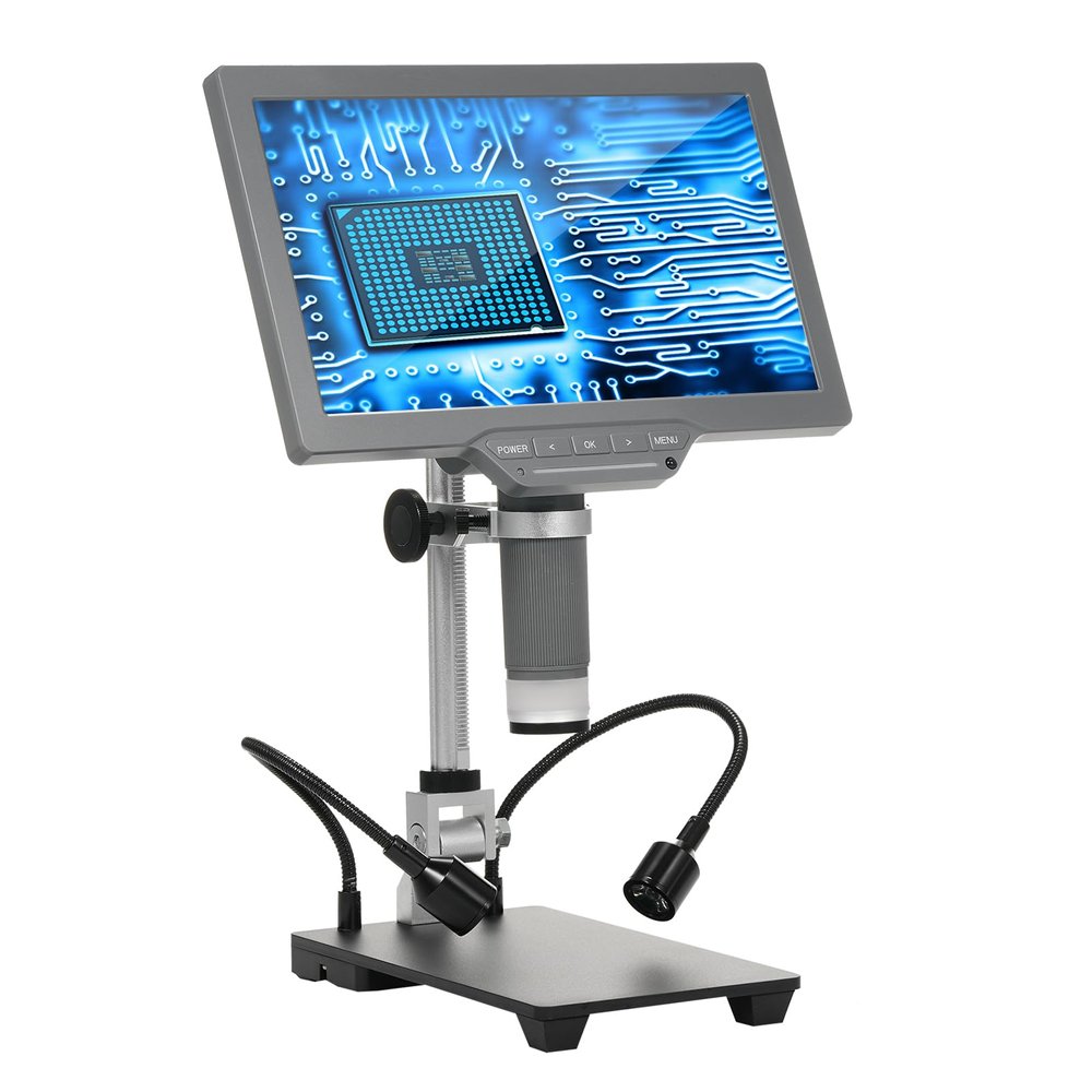 10.1 LCD Digital Microscope with Remote and Metal Stand for Collectors
