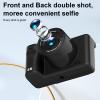 Digital Camera for Adults Beginners, 4K Digital Point and Shoot Camera with 2.4in Screen, 8X Zoom Vlogging Camera with Fill Light Stand for Photography (Black) view 3