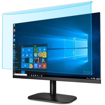 HEYVGO 23-24 inch Anti Blue Light Screen Protector Filter, Blue Light Blocking Computer Monitor Screen Protector for Monitors, Removable Frame Hanging Type