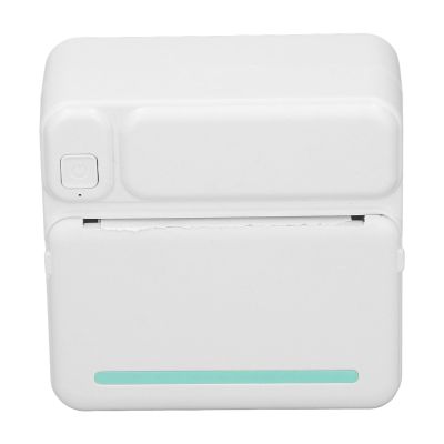 ZIZEV Portable Thermal Printer, Mini Multifunctional Thermal Printer, Rechargeable, 200dpi Resolution, for Photo (White Green)