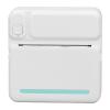 ZIZEV Portable Thermal Printer, Mini Multifunctional Thermal Printer, Rechargeable, 200dpi Resolution, for Photo (White Green) view 2