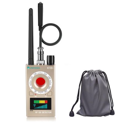 JMDHKK K18+ Hidden Camera Detector, Spy Camera Finder, Bug Detector, Magnetic Field Detector, Listening Device Detector  Privacy Protection Tool for Home, Office, Hotel, and Travel Security(Gold)