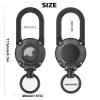 Heavy Duty Carabiner Keychain for AirTag Metal Keychain with AirTag Holder view 2