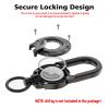 Heavy Duty Carabiner Keychain for AirTag Metal Keychain with AirTag Holder view 4